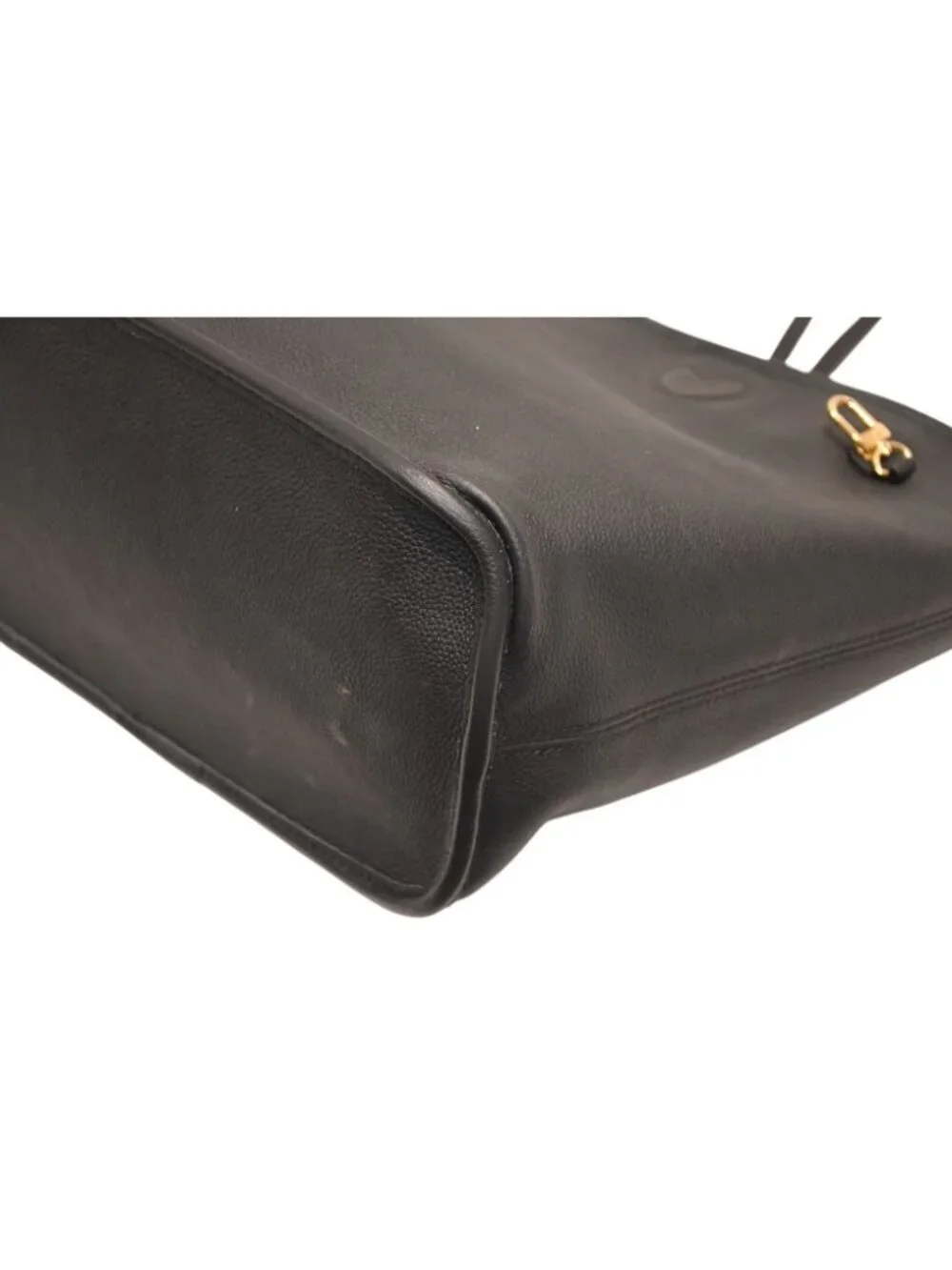 Louis Vuitton Neverfull Inside Out MM Reversible Tote Bag Black Brown Calfskin